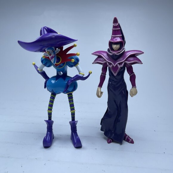 VINTAGE  Saggi The Clown + Dark Magician Yu Gi Oh Action 1996 Kazuki Takahashi - Picture 1 of 16